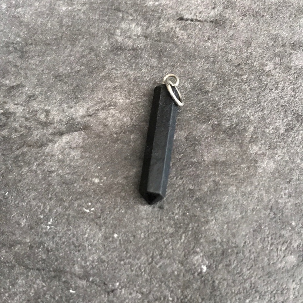 Obsidian necklace pendant